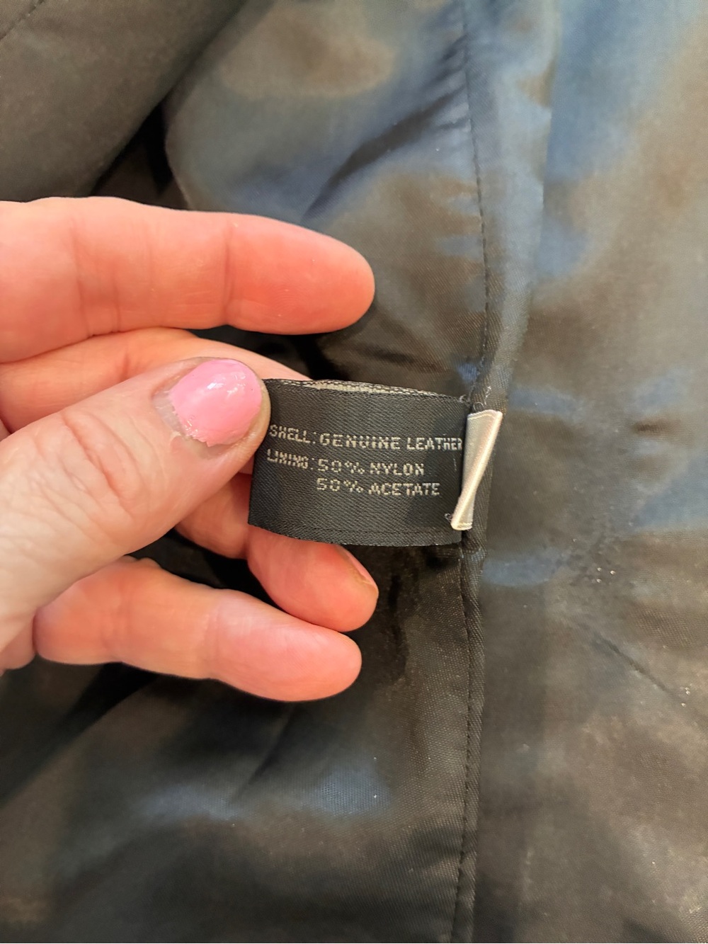 Express Vintage Black Leather Blazer Jacket - Picture 8 of 14